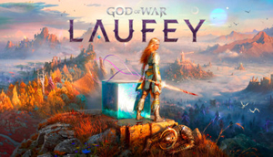 Official God of War Laufey key art showing Faye and the game title